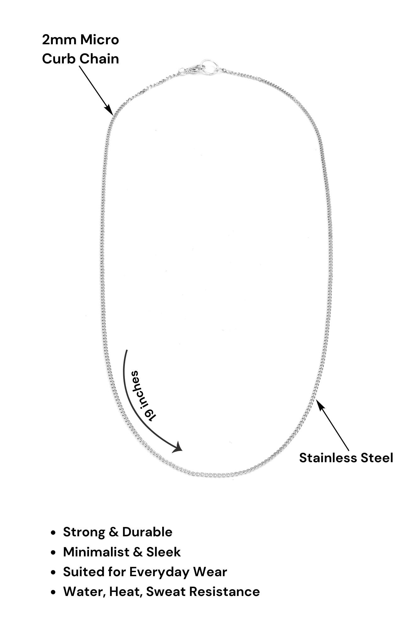 2mm Micro Curb Chains label