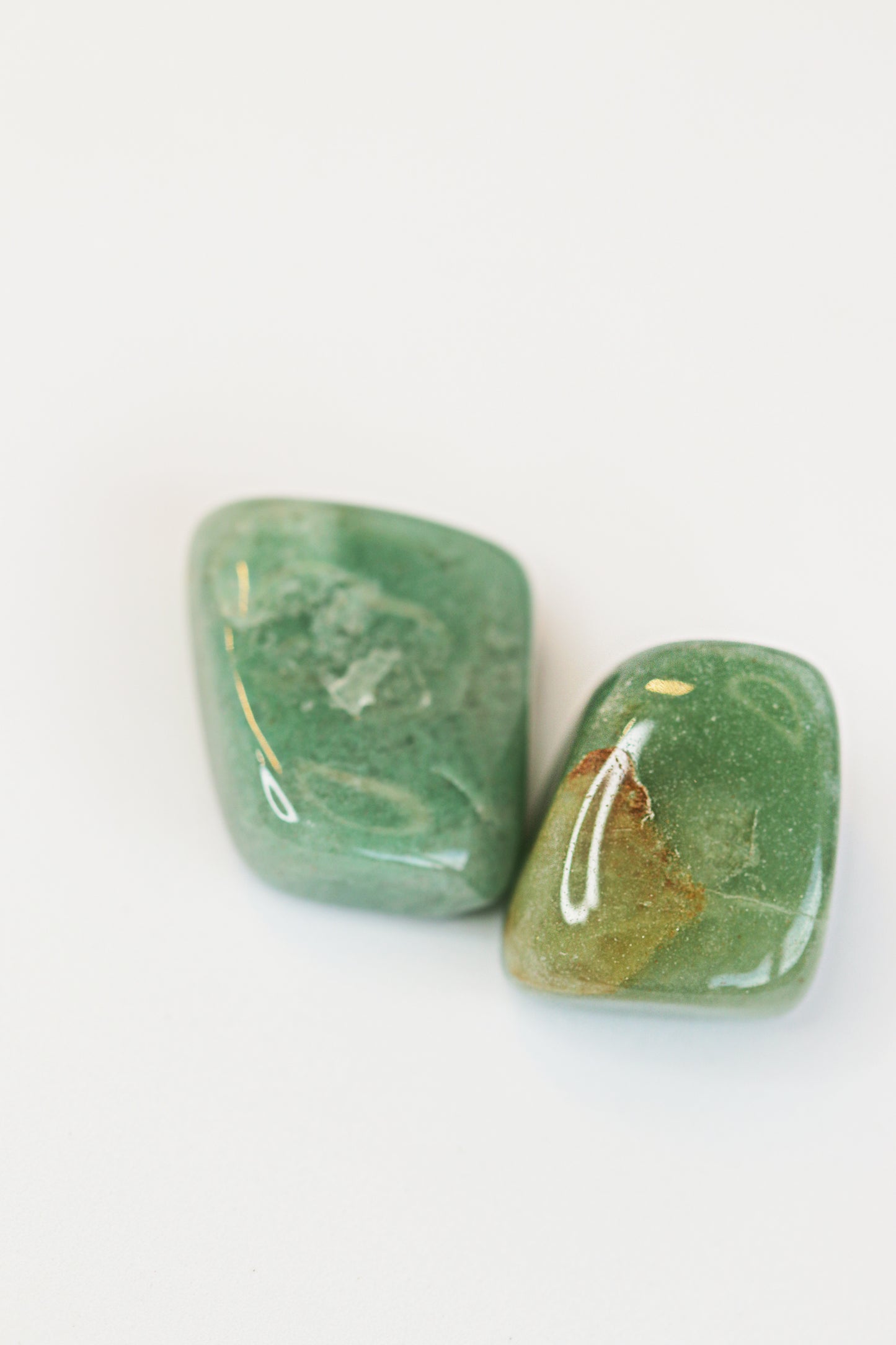 Natural Green Aventurine Tumblestone Crystals