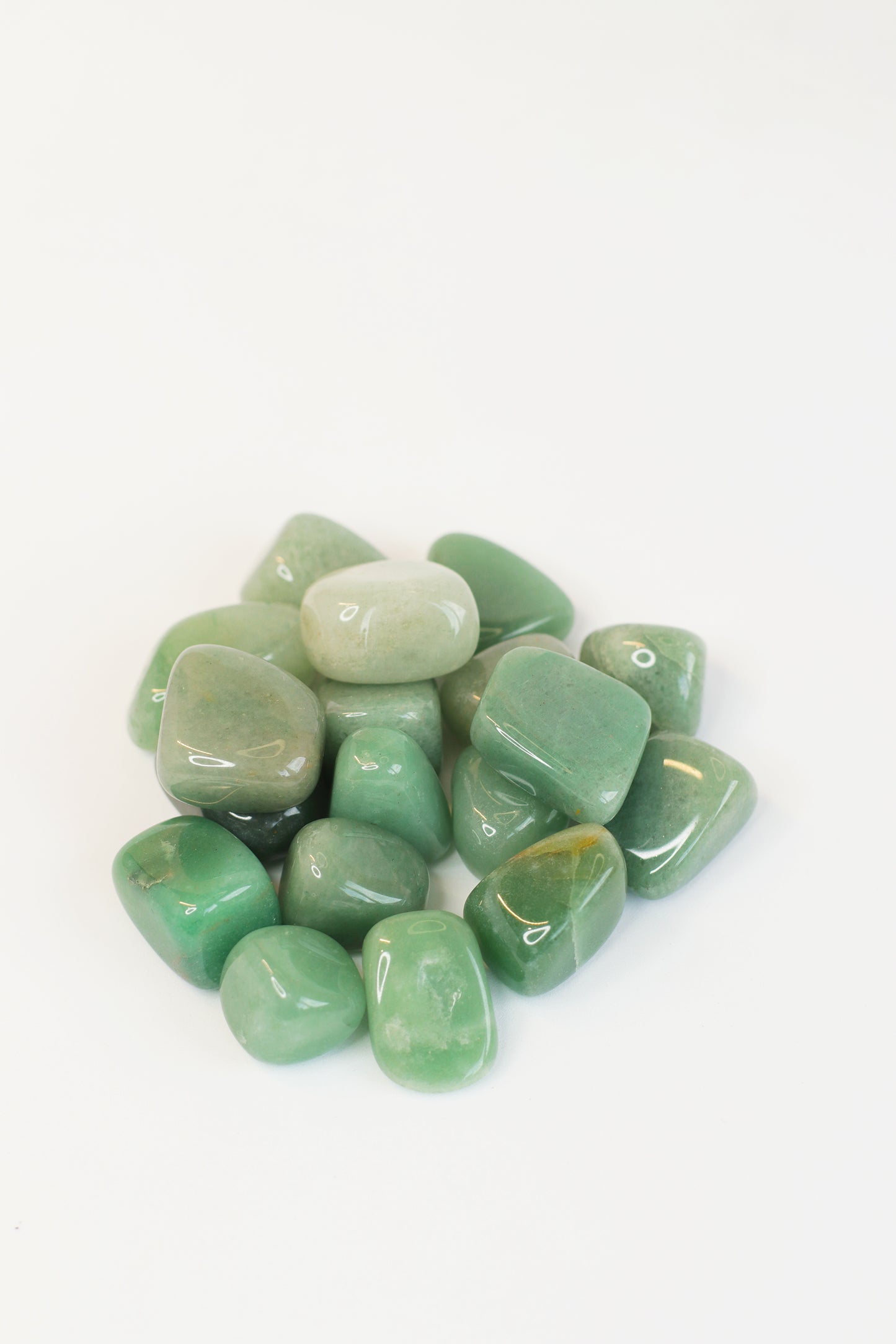 Natural Green Aventurine Tumblestone Crystals