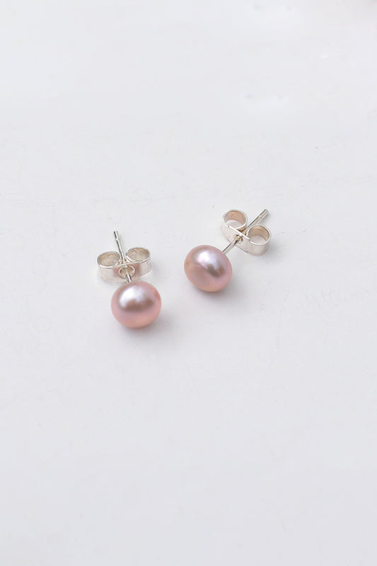 Komal Light Purple Pearl Studs