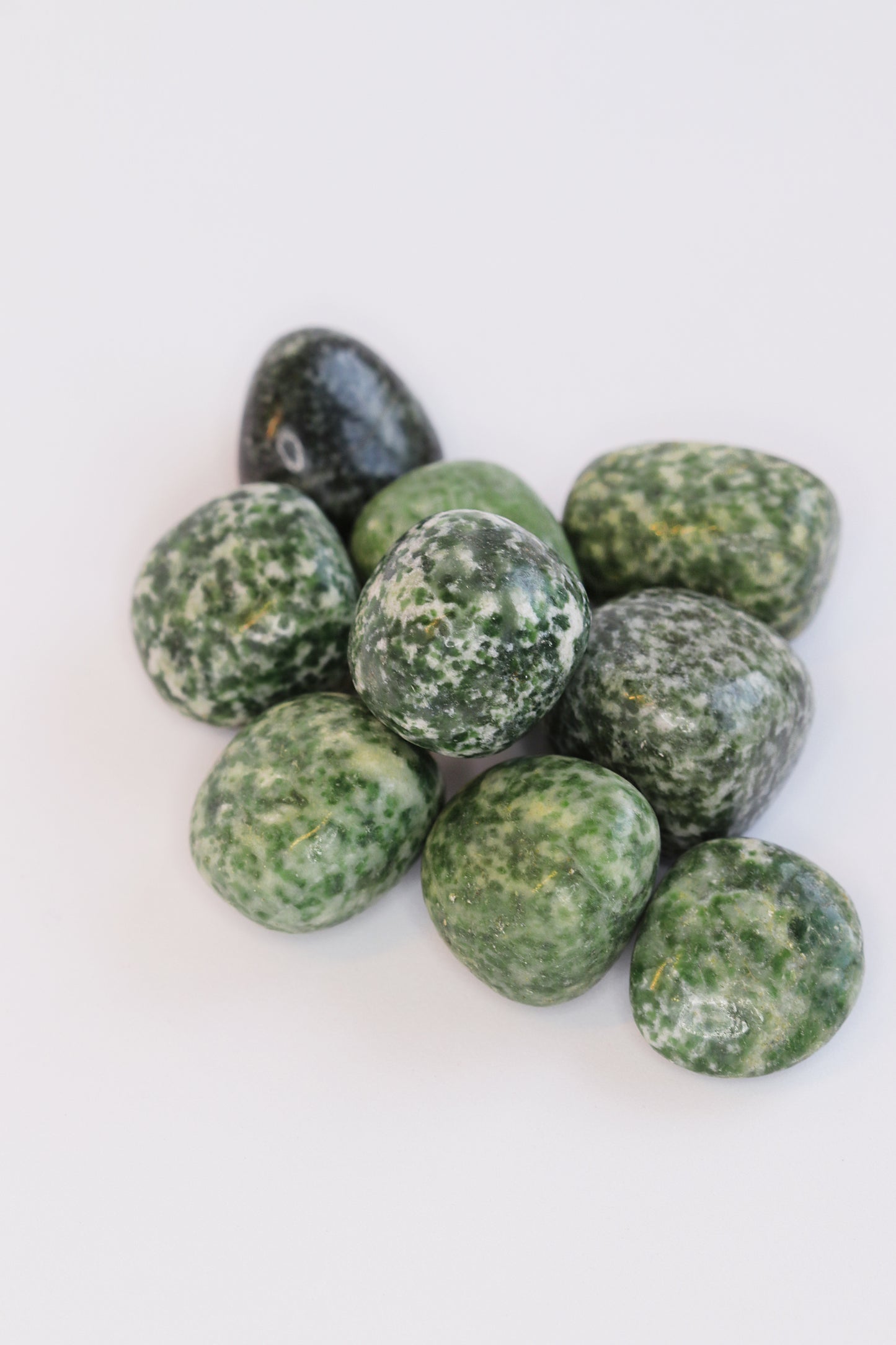 Natural Rich Jade Tumblestone Crystals