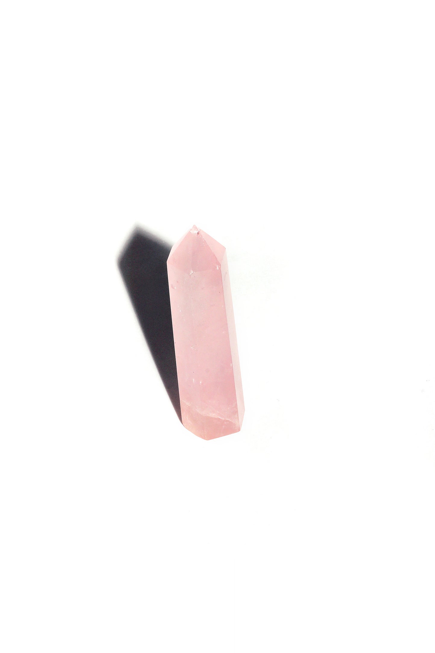 Natural Rose Quartz Point Tower Crystal