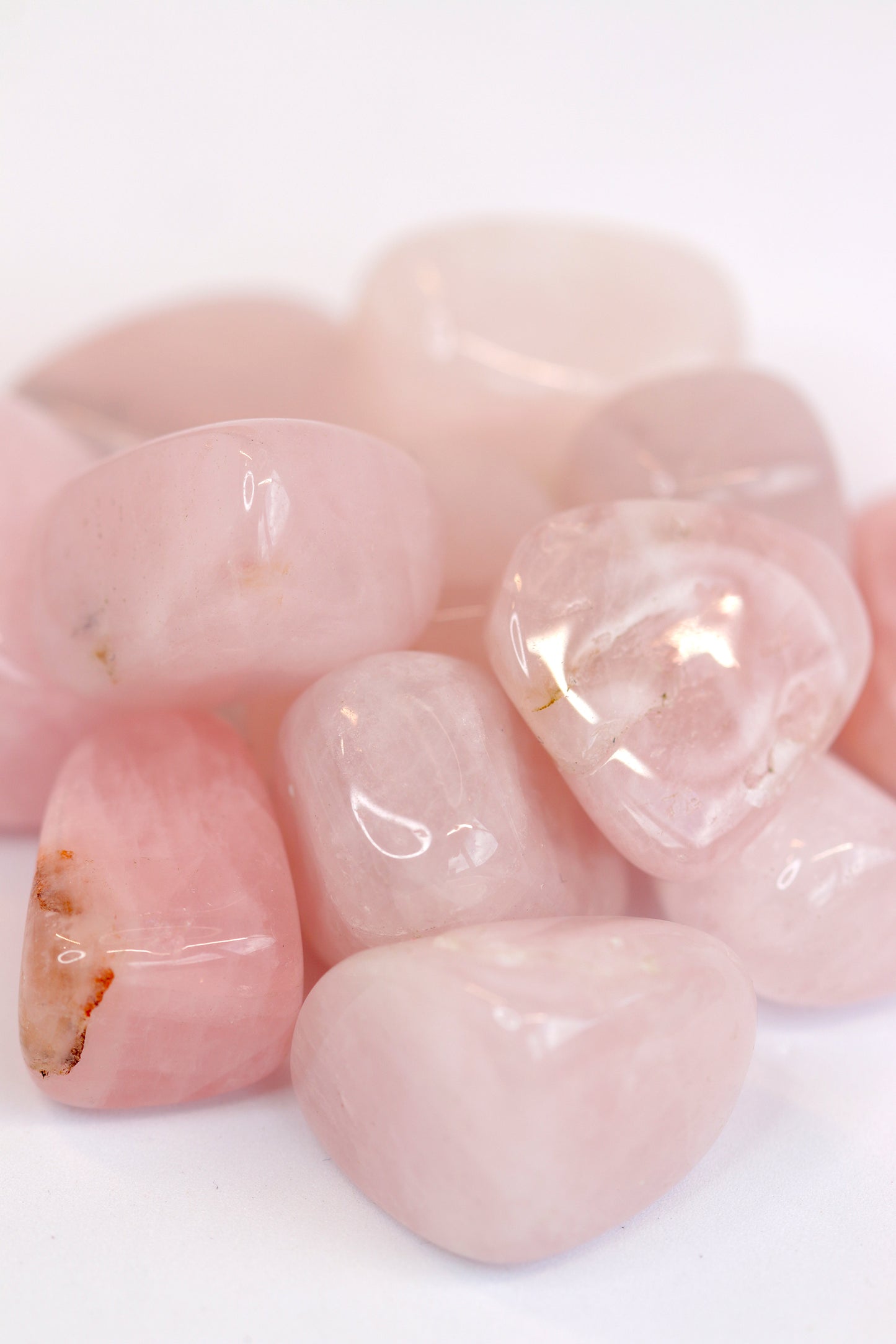 Natural Rose Quartz Tumblestone Crystals