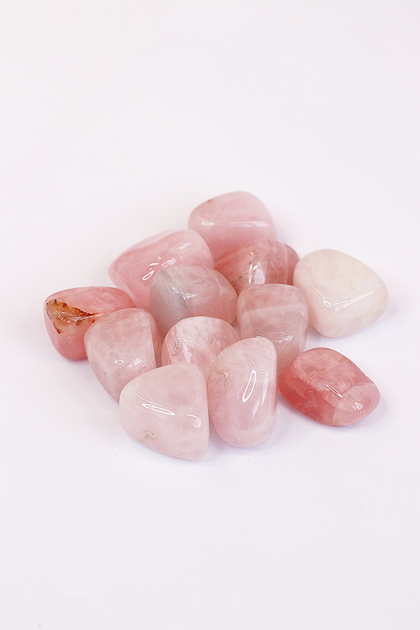 Natural Rose Quartz Tumblestone Crystals