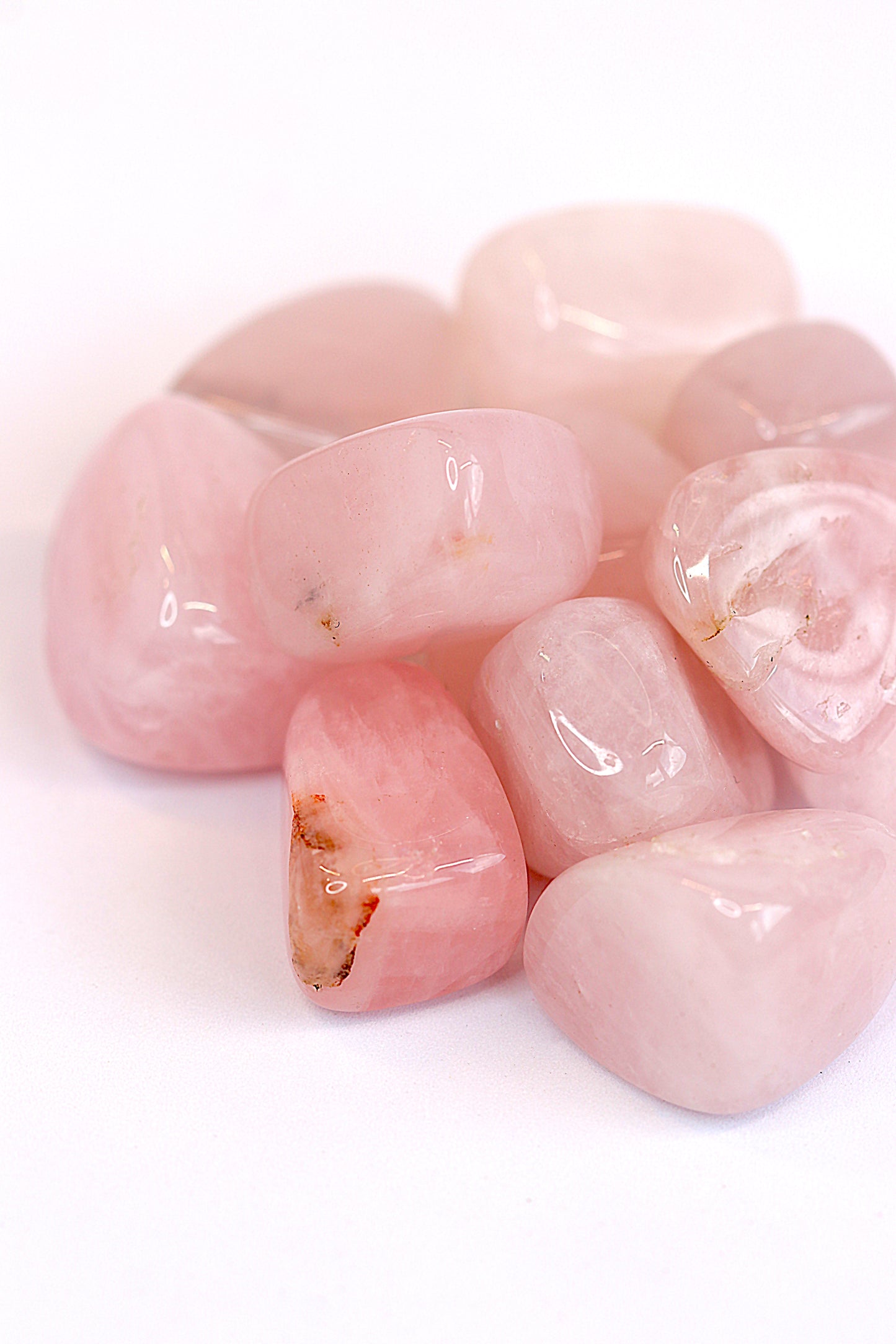 Natural Rose Quartz Tumblestone Crystals