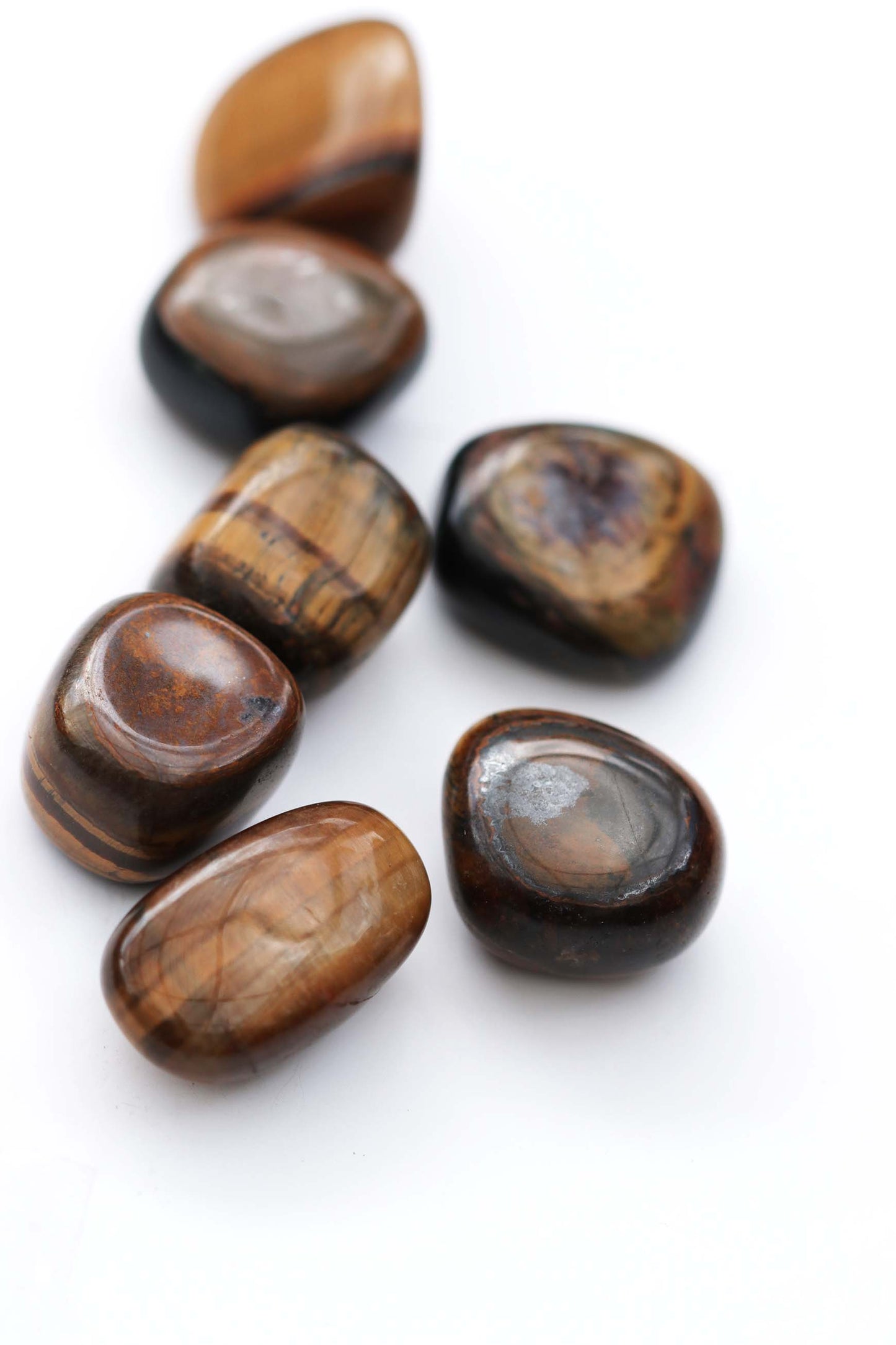 Natural Tiger Eye Tumblestone Crystals