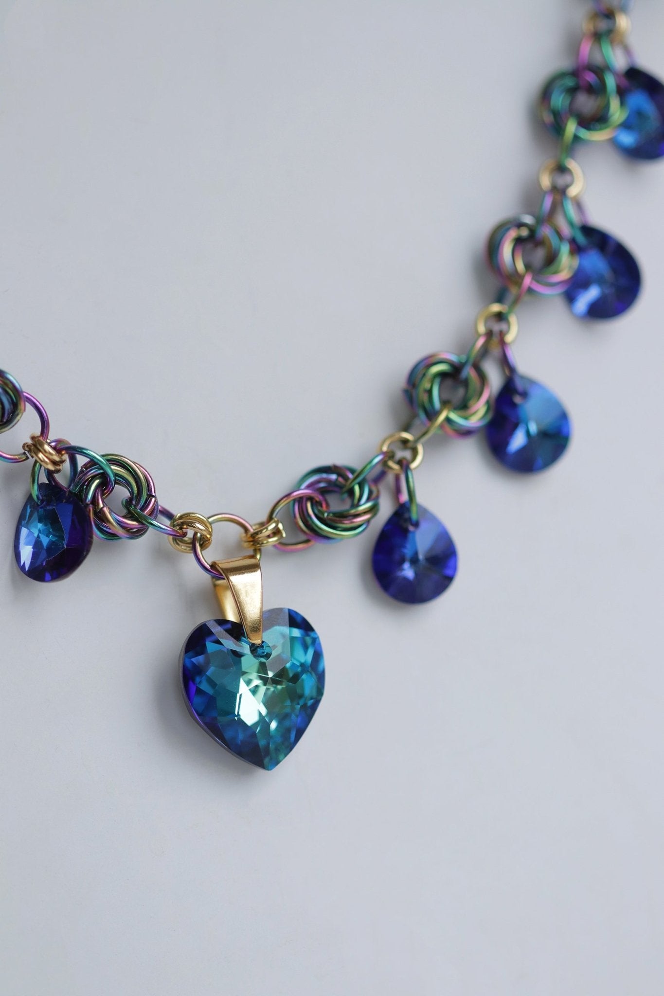 Rainbow Drop NecklaceNuma EstiloHeart Necklaces